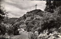 CPM Amelie Les Bains Perles des Pyrenees Route de Montballe et le calvaire