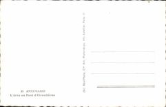 MODERN CARD Annemasse Arve with the Bridge of Etrembieres