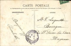 VINTAGE POSTCARD James Buret Places in the Oak the Statuette of Notre Dame