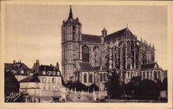 VINTAGE POSTCARD Mans Cathedral St Julien