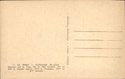 VINTAGE POSTCARD Mans Cathedral St Julien