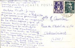 VINTAGE POSTCARD Prefailles Rocks towards the Point Gildas Saint