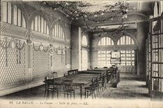 VINTAGE POSTCARD La Baule the Casino Gaming room