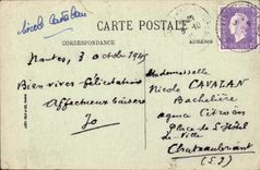 VINTAGE POSTCARD La Baule the Casino Gaming room