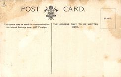 VINTAGE POSTCARD Warship HMS Calliope Files Seed-planting drill