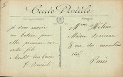 VINTAGE POSTCARD Bateau of crossing sin passes it