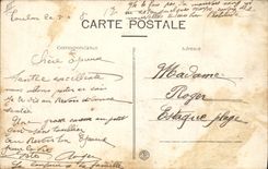 CPA Bateau de guerre Marins Cabinet de lecture 