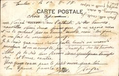 VINTAGE POSTCARD Warship Sailors Air known In the paths filled with SEMI