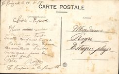 CPA Bateau de guerre Marins Coup de Faubert