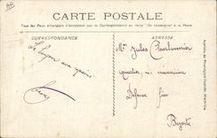 VINTAGE POSTCARD Warship Catastrophe of Iena Overall picture after the explosion