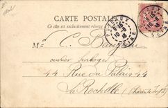 VINTAGE POSTCARD Automobile Puteaux Left the personnel of the factories of Dion Button