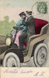 CPA Automobile Femme