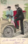 CPA Automobile Femme
