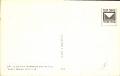 CPM Train Wallis expansion engine Eileen Erring 1919