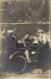 CPA Fantaisie Automobile Femme