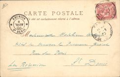 VINTAGE POSTCARD Automobile Fantasy Cow Illustrator