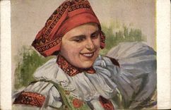 CPA Illustrateur J Koudelka Folklore