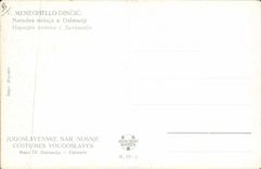 VINTAGE POSTCARD Illustrator Meneghello Dincic Narodna nosnja U Dalmaciji Yugoslavia