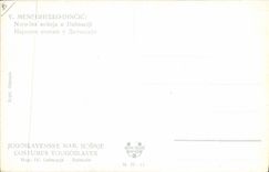 CPA Illustrateur Meneghello Dincic Narodna nosnja u Dalmaciji Yougoslavie