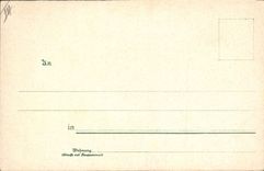 VINTAGE POSTCARD Illustrator Man Prosit Neujahr