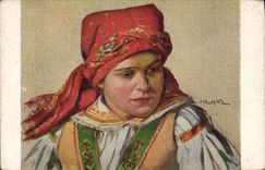 CPA Illustrateur J Koudelka Folklore