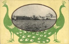 VINTAGE POSTCARD Japanese Japan Pheasant Militaria