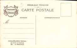 VINTAGE POSTCARD Japanese Japan Preparation of the meal Raoul Shoes