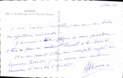 POSTAL MODERNA pesado la basílica y el martirio bretón