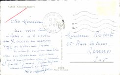 CPM Paris Place de la Concorde Tour Eiffel