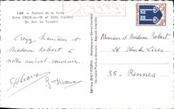 CPM Rochers De La Paree Entre Croix De Vie Et Sion Un jour de tempete