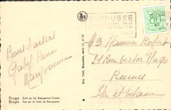 VINTAGE POSTCARD Bruges Seen on the Cross of Burgundy