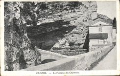 VINTAGE POSTCARD Cahors the Fountain Of the Carthusian monks