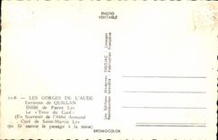 MODERN CARD Falls Of the Aude Environs De Quillan Ravelled of Pierre Lily the hole of the Cure