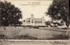 VINTAGE POSTCARD Besancon the Basilica Of Ferjeux Saint