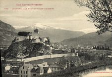 POSTAL de la VENDIMIA los altos Pyrenees pesados Fort y valle D Argeles