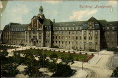 VINTAGE POSTCARD Duisburg Landgericht