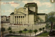VINTAGE POSTCARD Duisburg Stadttheater