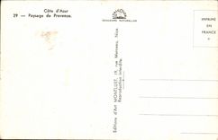 CPA Cote D'Azur Paysage De Provence Moutons 