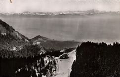 MODERN CARD the Sickle L Hotel Of Mainoz Sea Of Clouds And Chains Of the Alps