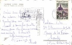 MODERN CARD Lyon Places And Theater Of Celestins