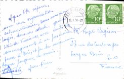 MODERN CARD Duisburg Tierpark Elephant Giraffe