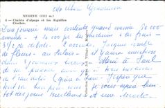 MODERN CARD Megeve Country cottages of aipage and the Needles Eighth notes