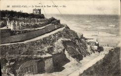 CPA Mesnil Val Le Ravin et la Tour Talbot