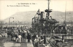 VINTAGE POSTCARD Warship Catastrophe of the armor Freedom the valve of the basin of Missiessy