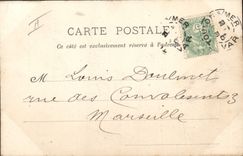 CPA Bateau de guerre Marins nettoyant leur navire 