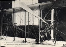 CPA Avion Aviation Aeroplane en construction Wilbur Wright 