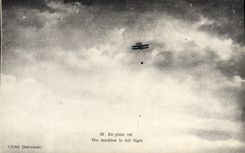 CPA Avion Aviation En plein vol Wilbur Wright 