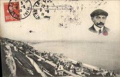 VINTAGE POSTCARD Plane Aviation Le Havre View of Nice Native of Le Havre