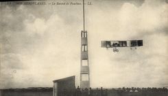 VINTAGE POSTCARD Plane Aviation the record of Paulhan