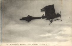 CPA Avion Aviation Monoplan Antoinette de M Hubert Latham